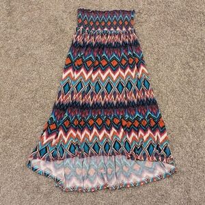 Epic Threads vintage y2k colorful abstract pattern flowy skirt